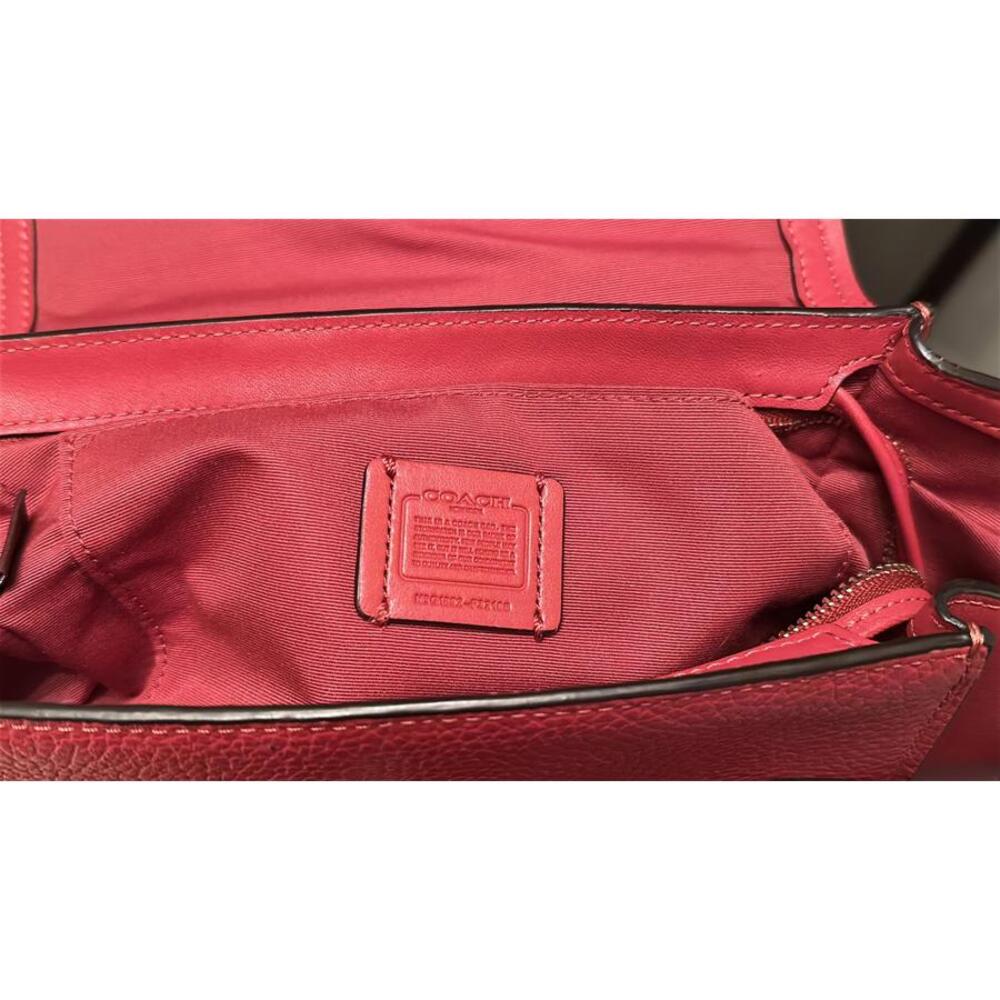 Coach F32106 Blake Flap Carryall in Vermillion Red - Picture 4 of 13